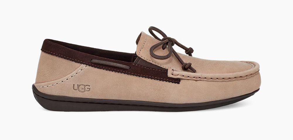 Ugg Loafer Mens - Ugg Karson Ts Khaki - 437FORNIM